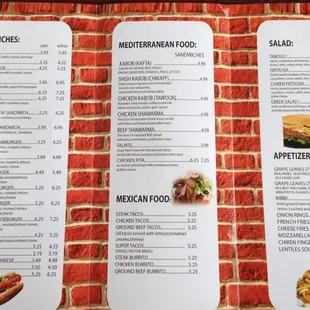 New menu