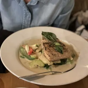 Green curry Salmon