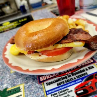 Bacon, Egg, &amp; Cheese Bagel