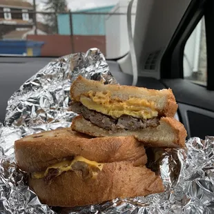 Sausage egg and cheese sandwich.