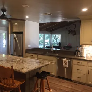 a kitchen in a home