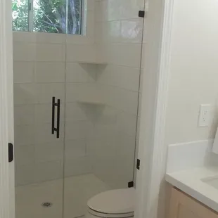 New master shower/toilet room