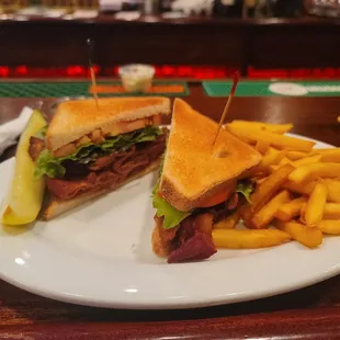 BLT. Heavy on the bacon. Delicious though.