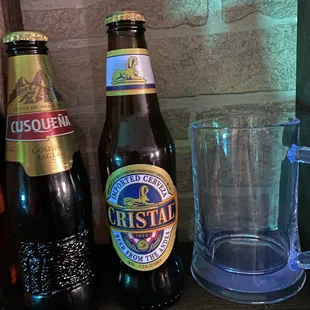 Cuzquena an cristal beer.