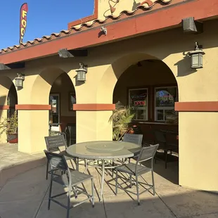 Front and outdoor seating
