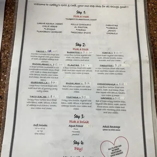 Menu.