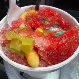 Yummy... cherry pic a dilly with candy, tajin and chamoy