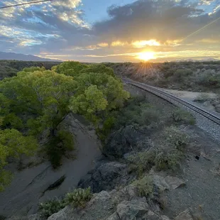 View from road bridge