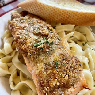 Baked Cashew Crusted Salmon