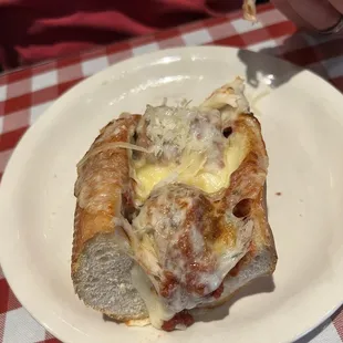 1/2 Eaten Meatball Sub :)