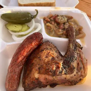 Chicken and Sausage Plate