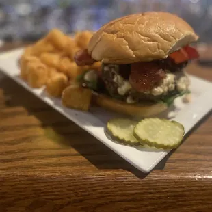 Black n blue burger