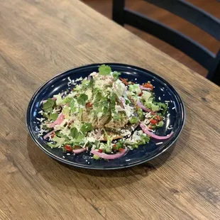 a plate of salad