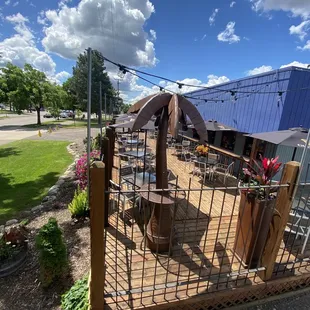 outside