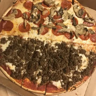 a pizza in a box