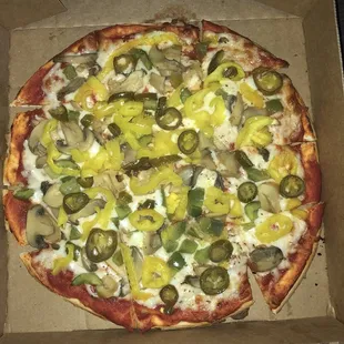 a pizza in a box