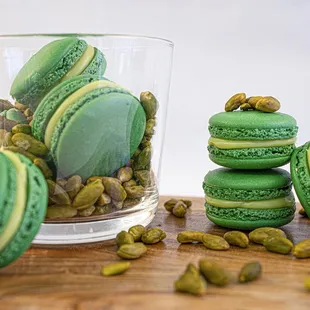 Pistachio Macarons