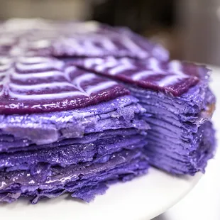 Ube Crepe Cake