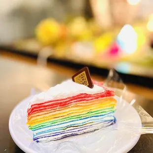 Rainbow Crepe Cake