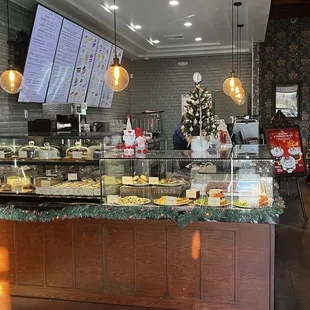 Beautiful desserts and samples of entrées.