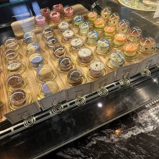 Egg tart and Ham &amp; Cheese Croissant (Sandwich Side)