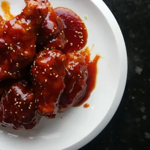 Sweet and spicy! Try our new Yang Nyum Chicken!
