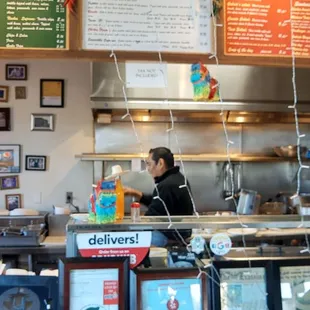 interior, sushi and sashimi