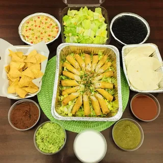 Chicken Flautas Platter