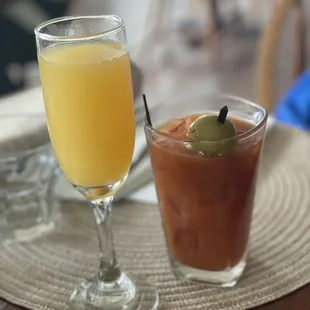 Mimosa and Bloody Mary