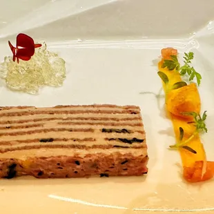 Foie gras terrine and country pate