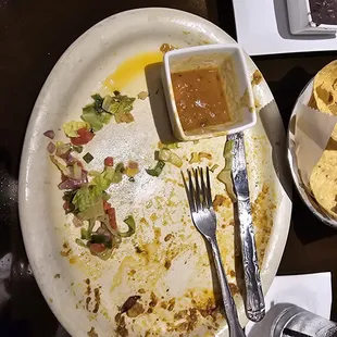 The plate afterwards.