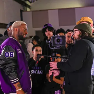 Behind the scenes of a music video!