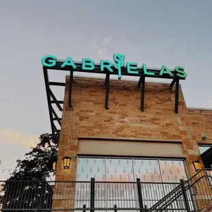 the front of the restaurant