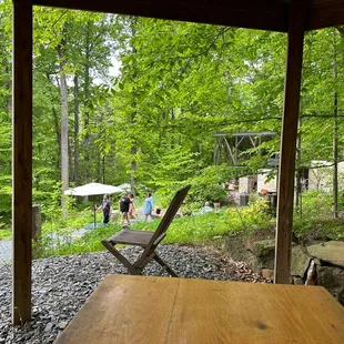 Outdoor seating area