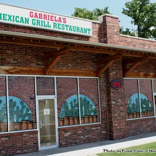 the front of the restaurant