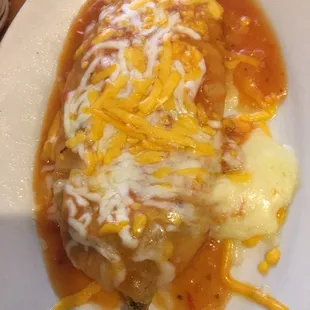 Chili rellano with ranchero sauce