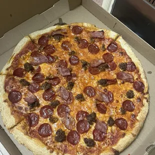 Gabriella&apos;s Hand Stretched Meat Lovers Pizza