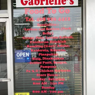 Pretty much this is the menu.