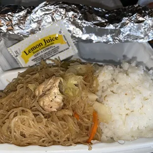 Pancit &amp; White Rice