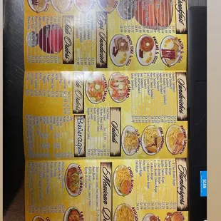 a stack of boxes of food