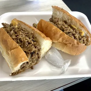 American Cheese Steak Hoagie