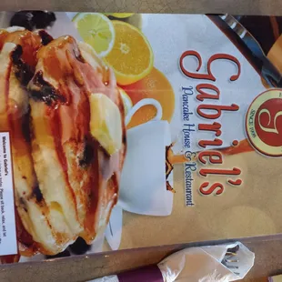 Menu cover.