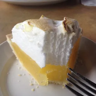 The lemon meringue pie, at Gabiel&apos;s, in Peru, is to die for! (Almost as good as the Rubin sandwich)