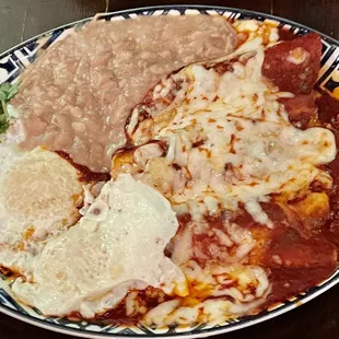 a plate of mexican food