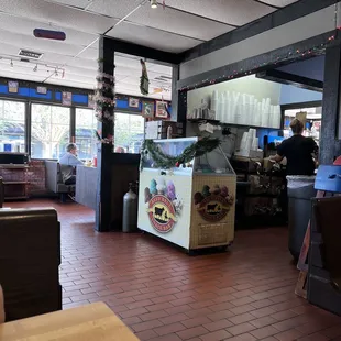 the inside of the restaurant