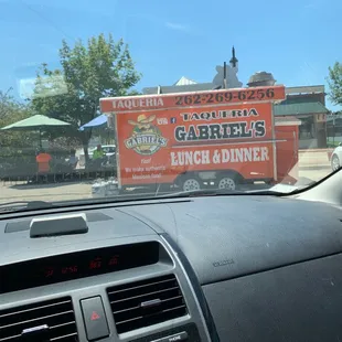 a view from inside a car