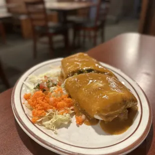 Veggie Burrito w/red sauce