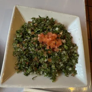 Tabbouleh salad with their lemon dressing!