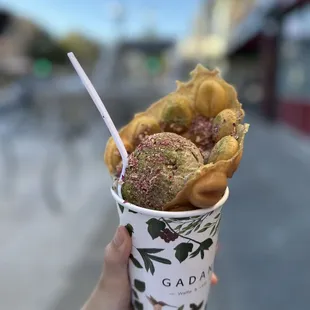 Hojicha on Gadani Classic Waffle