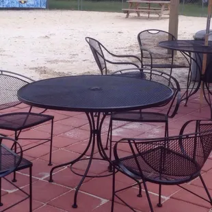 New table and Patio out back at Gadgets Of Camden come by and check it out